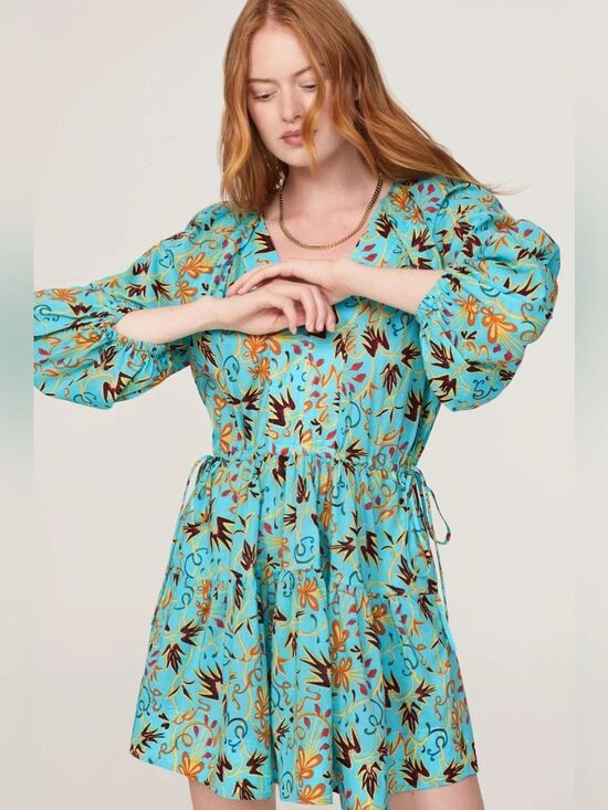 A.L.C. Dresses & Skirts - A.L.C. Sally Dress Grotto Multi Teal Paisley 8
